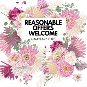 REASONABLE OFFERS WELCOME!